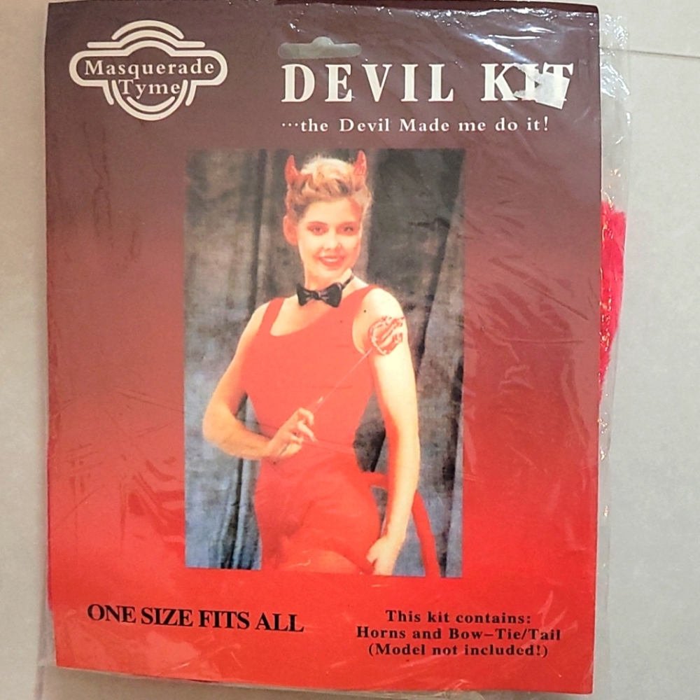 Halloween Devil Props - Devil Horns and Tail Set